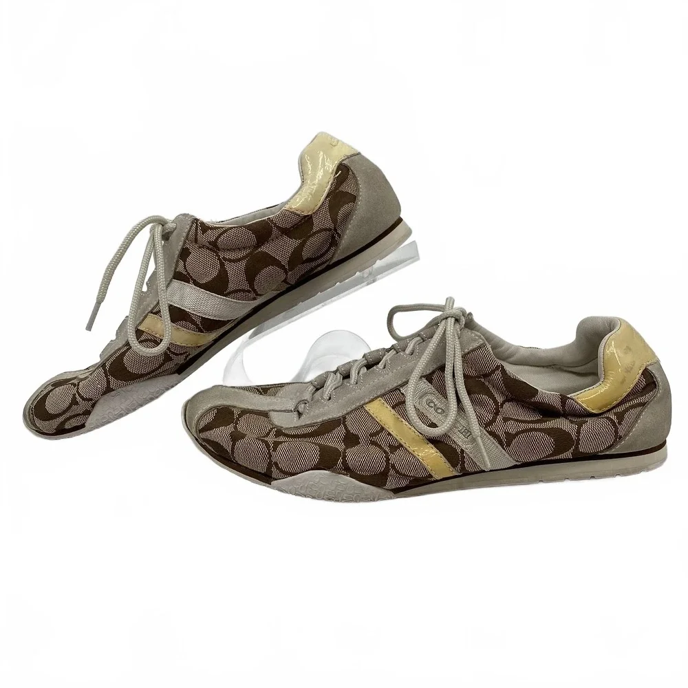Coach Brown Yellow Katelyn Sneakers | Women’s US9.5 Regular